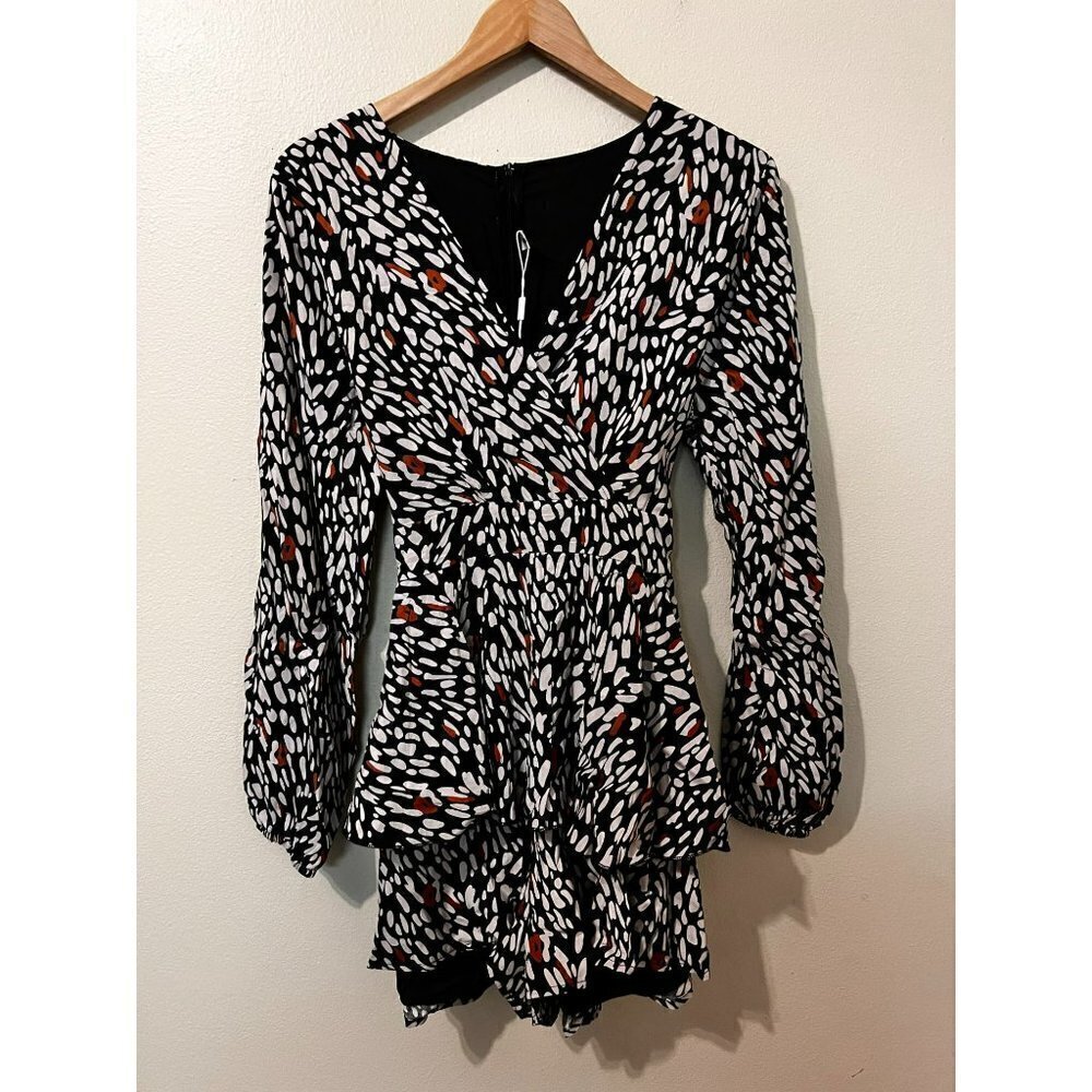 NWT Women's Angashion Long Sleeve Romper Size XL